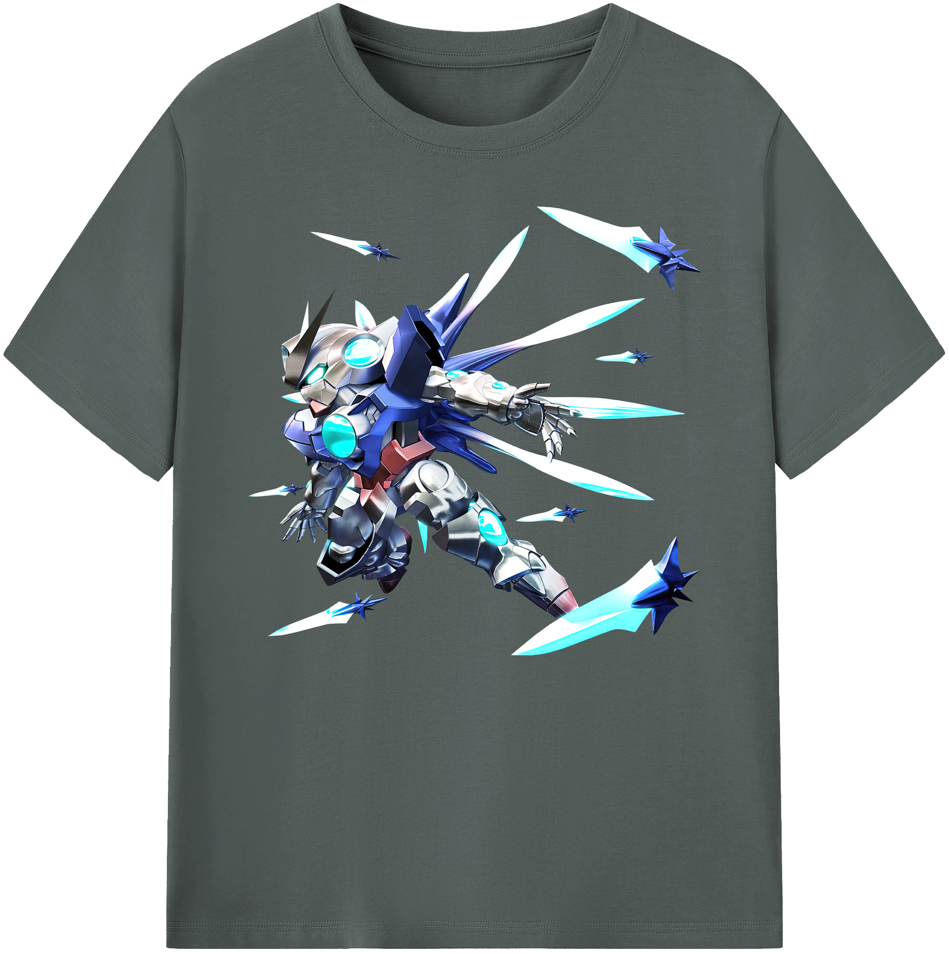 （画像用） 機動戦士ガンダム Mobile Suit Gundam 綿100％ メンズ半袖Tシャツ｜肌触りやわらか＆通気性
